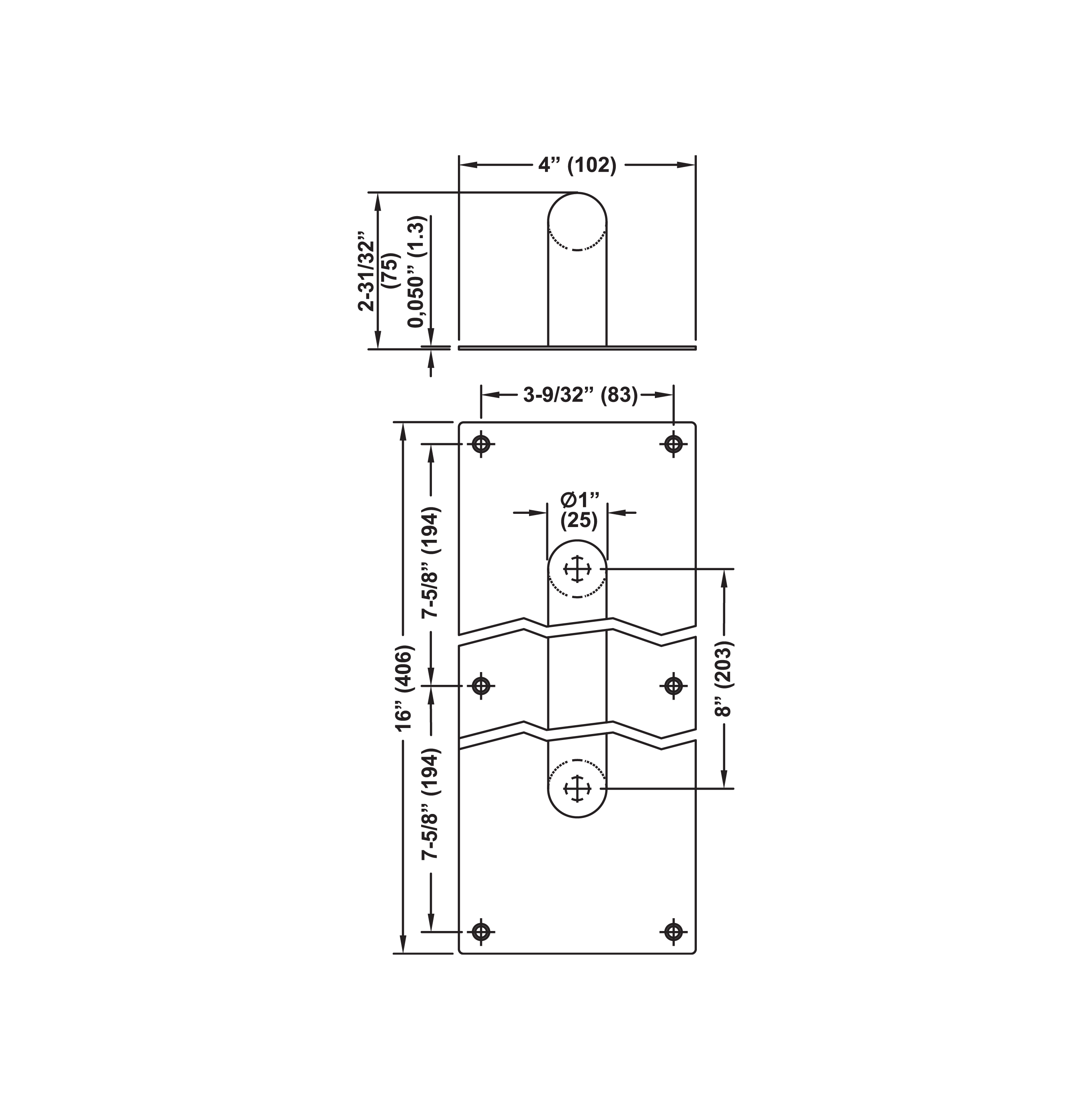 AC 914 / AC 913 Push / Pull plates ASSA ABLOY