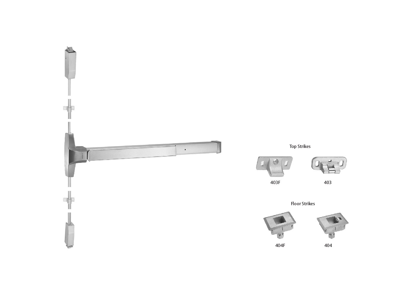 XD 2V Surface Vertical Rod Exit Device ASSA ABLOY
