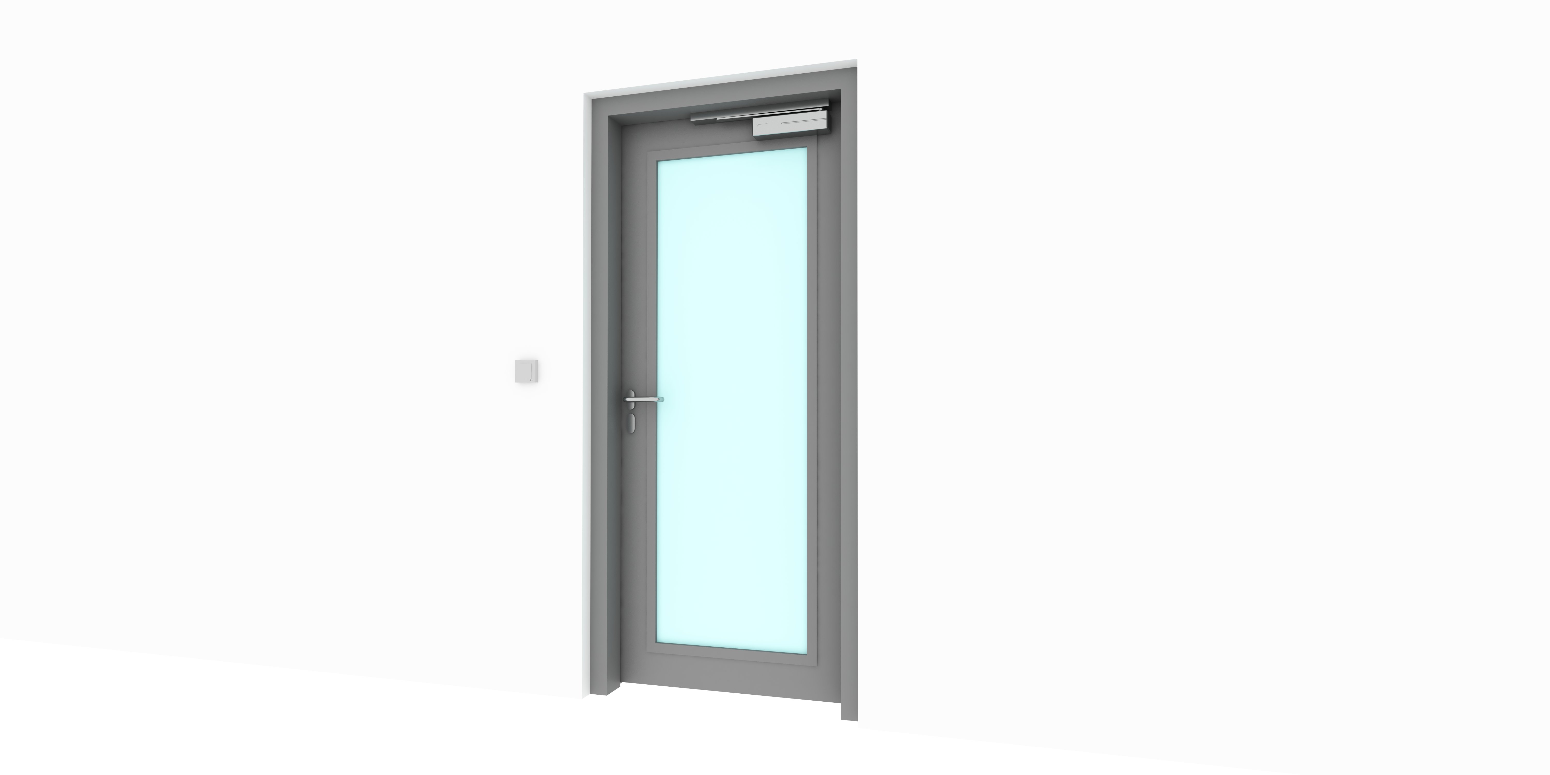 Steel Doorset Server Room Entrance With Access Control Single ASSA