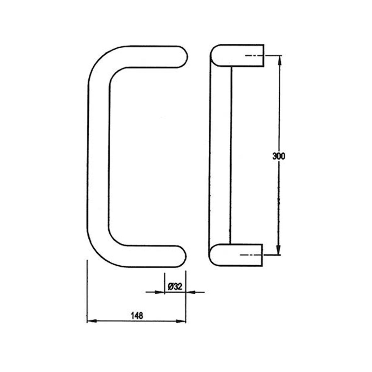 Sandpiper Pull Handle ASSA ABLOY