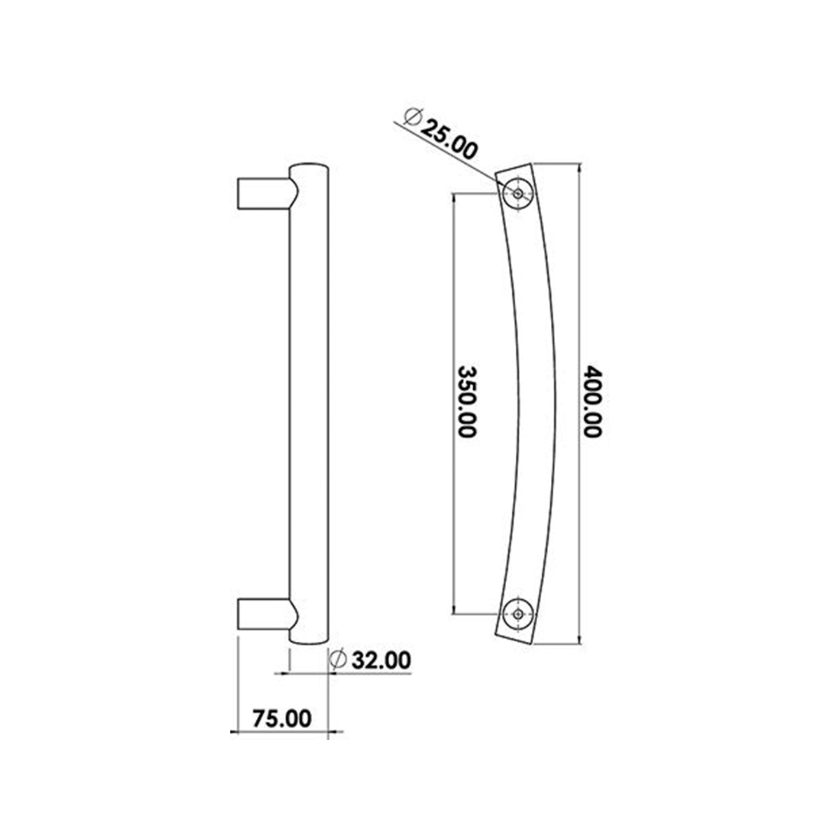 Sandpiper Pull Handle ASSA ABLOY